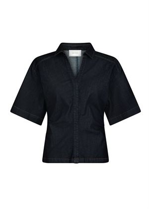 Spenda denim bluse Dark Blue Neo Noir 